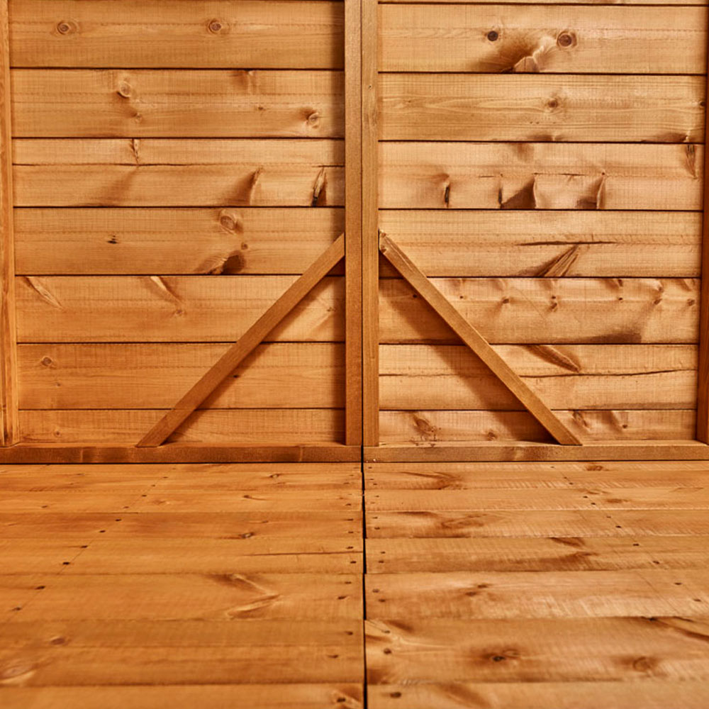 Power Sheds 10 x 4ft Double Door Apex Wooden Shed with Window Image 4