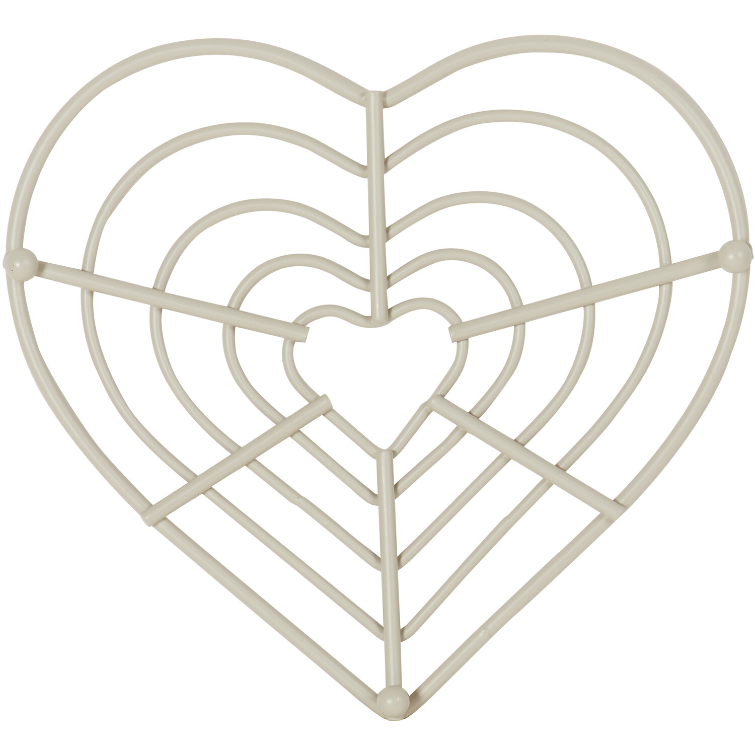 Hearts Trivet - Cream Image 4