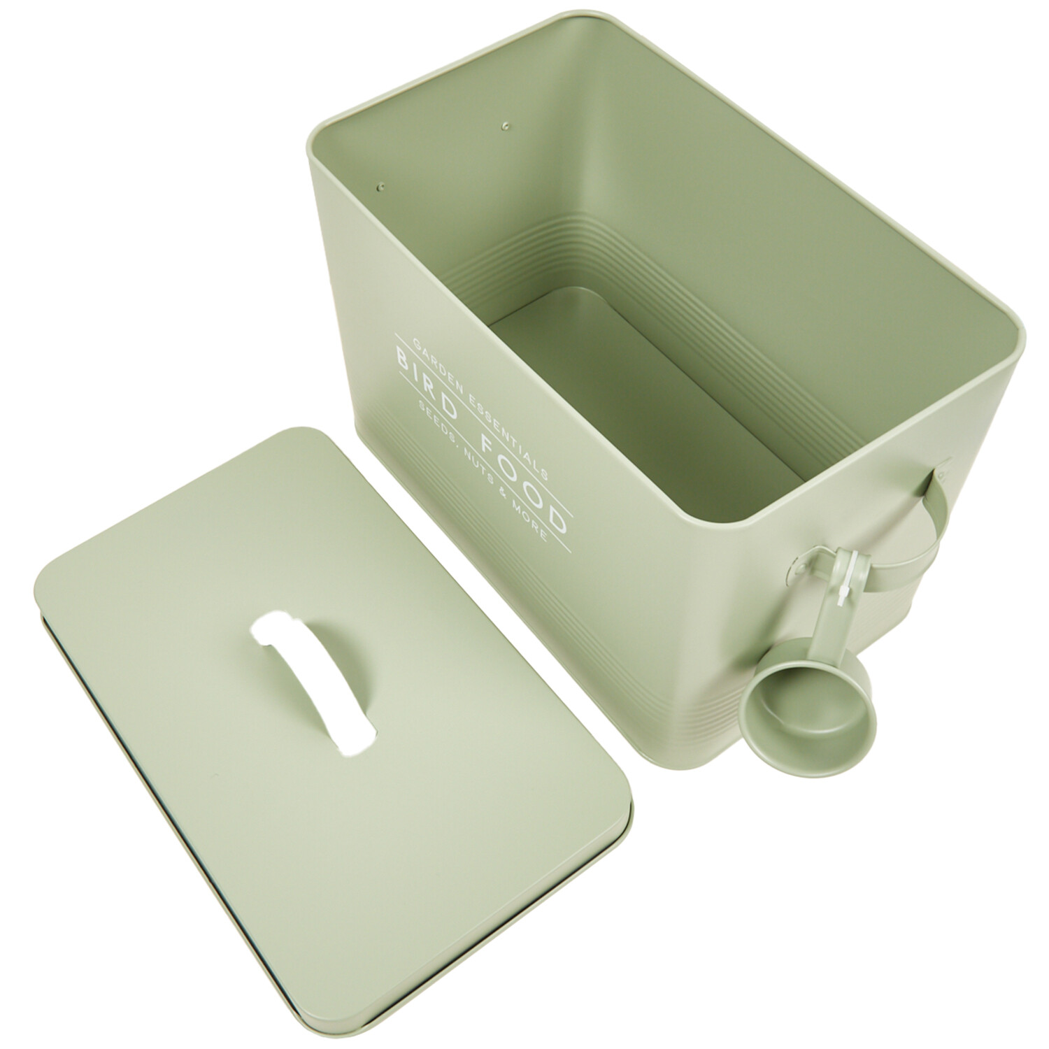 Bird Food Storage Tin - Sage Image 3
