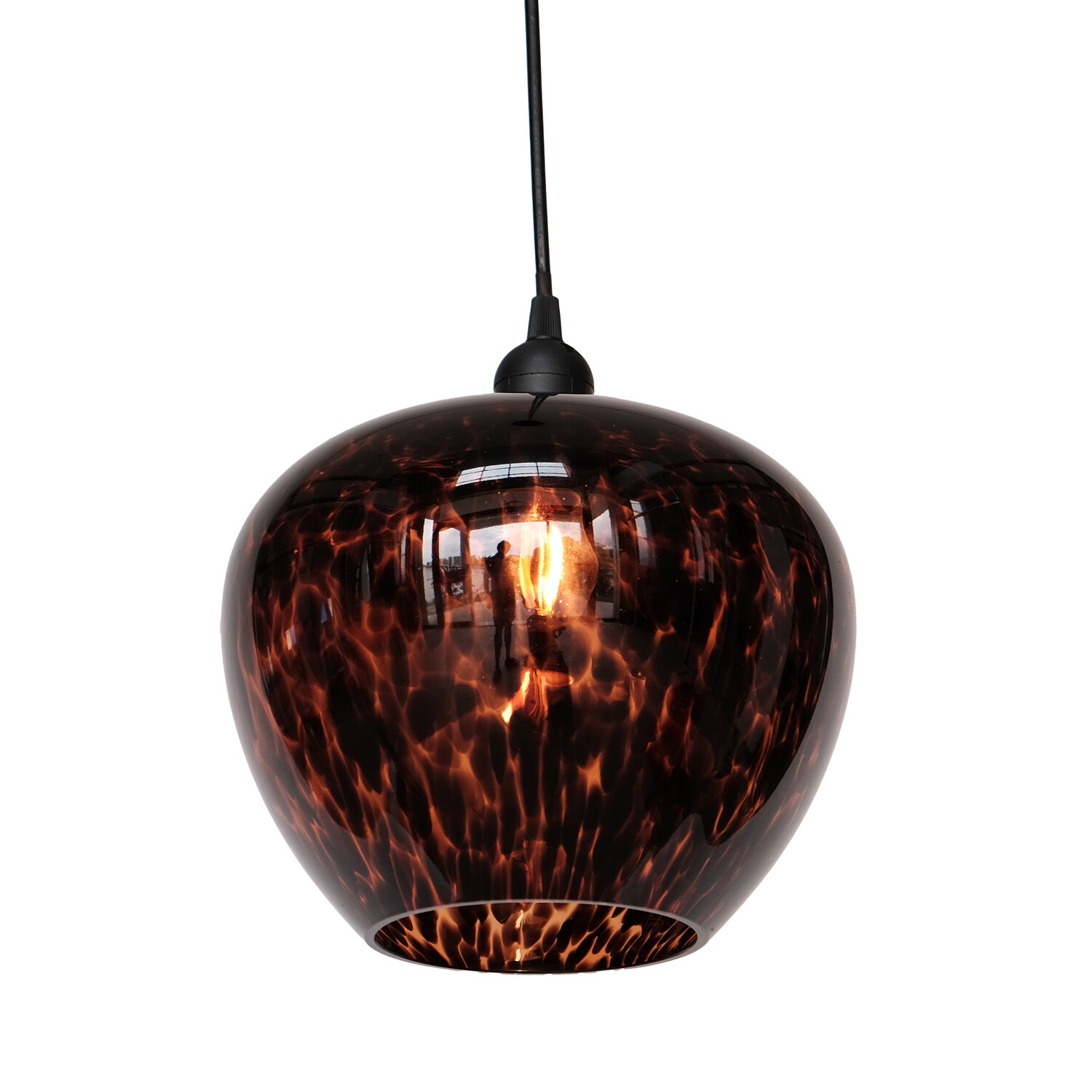 Jaelyn Black and Rust Pendant Shade Image 2