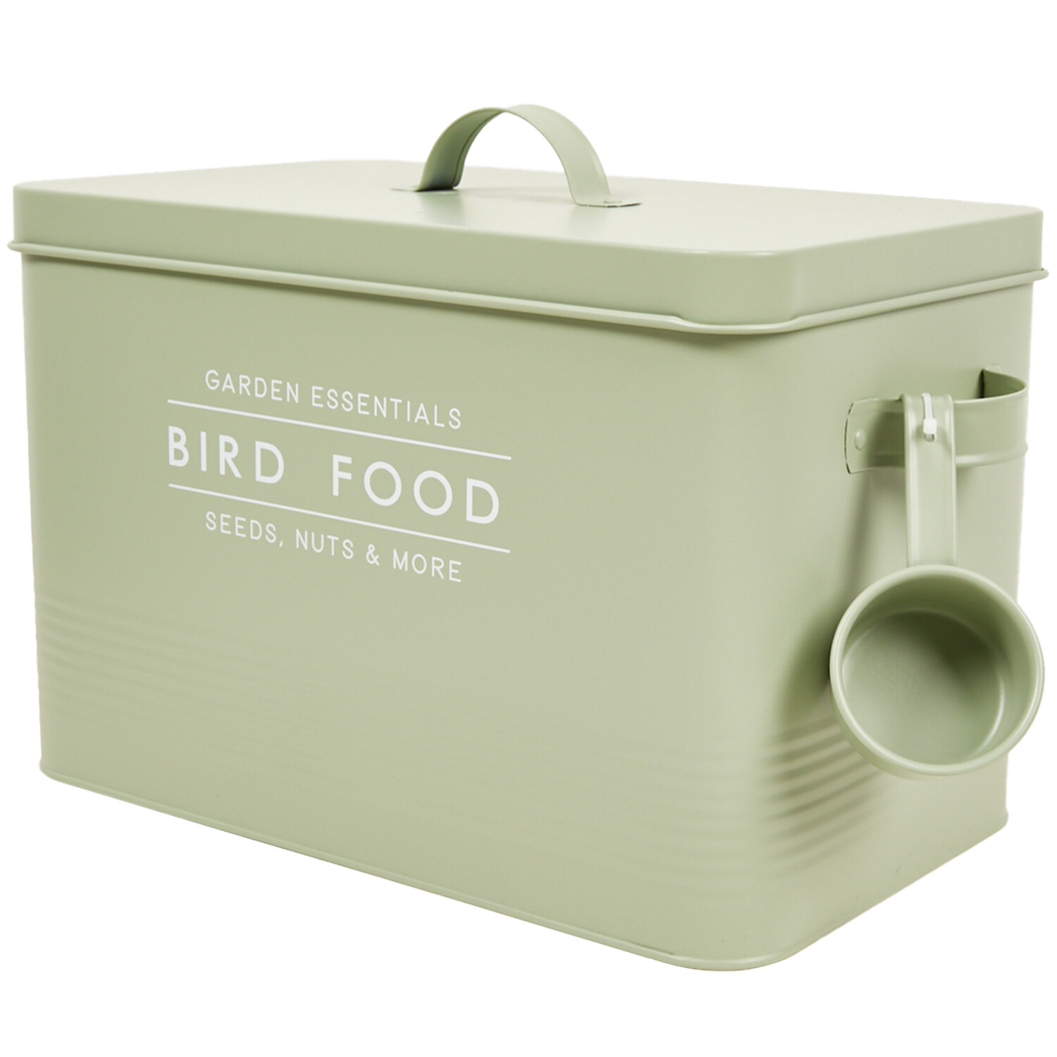 Bird Food Storage Tin - Sage Image 2