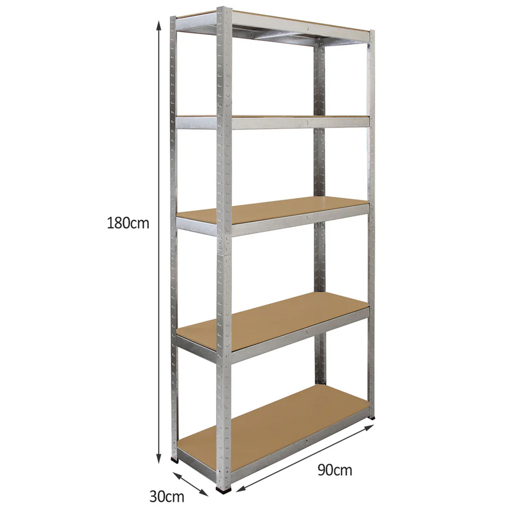Monster Shop Galwix Corner Shelving and 2 Garage Racking Bundle 90cm Image 5