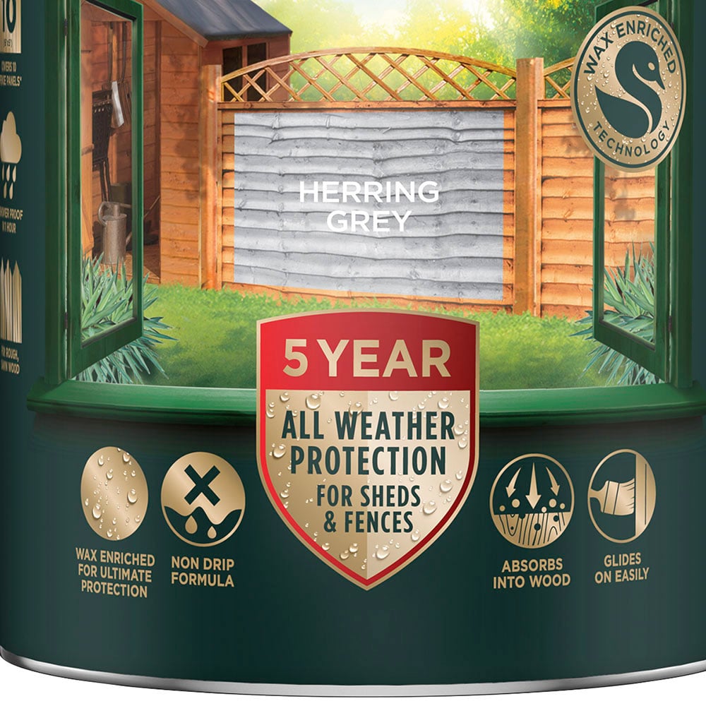 Cuprinol Herring Grey Ducksback 5L Image 5