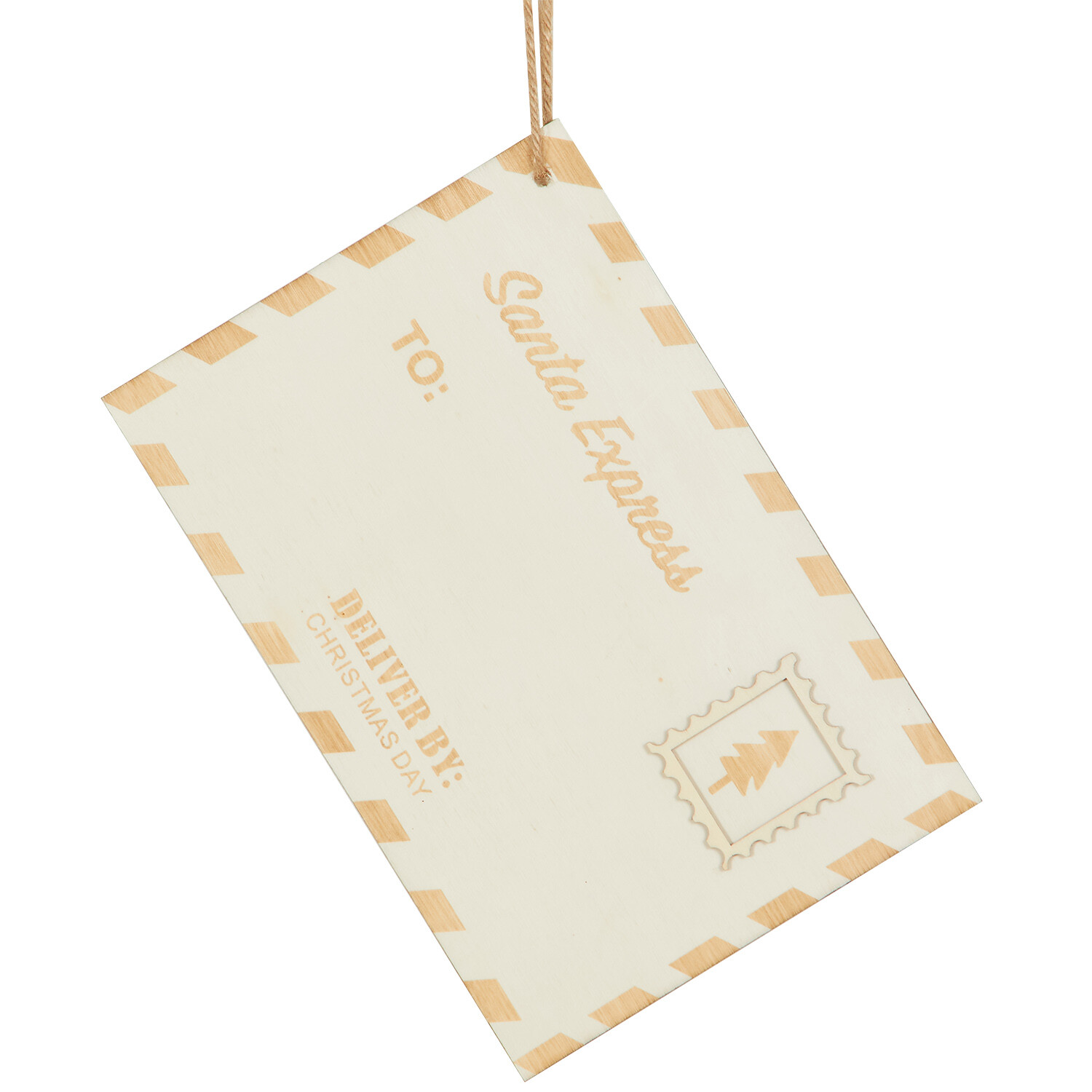 Large Wooden Tag - Wood Image 2
