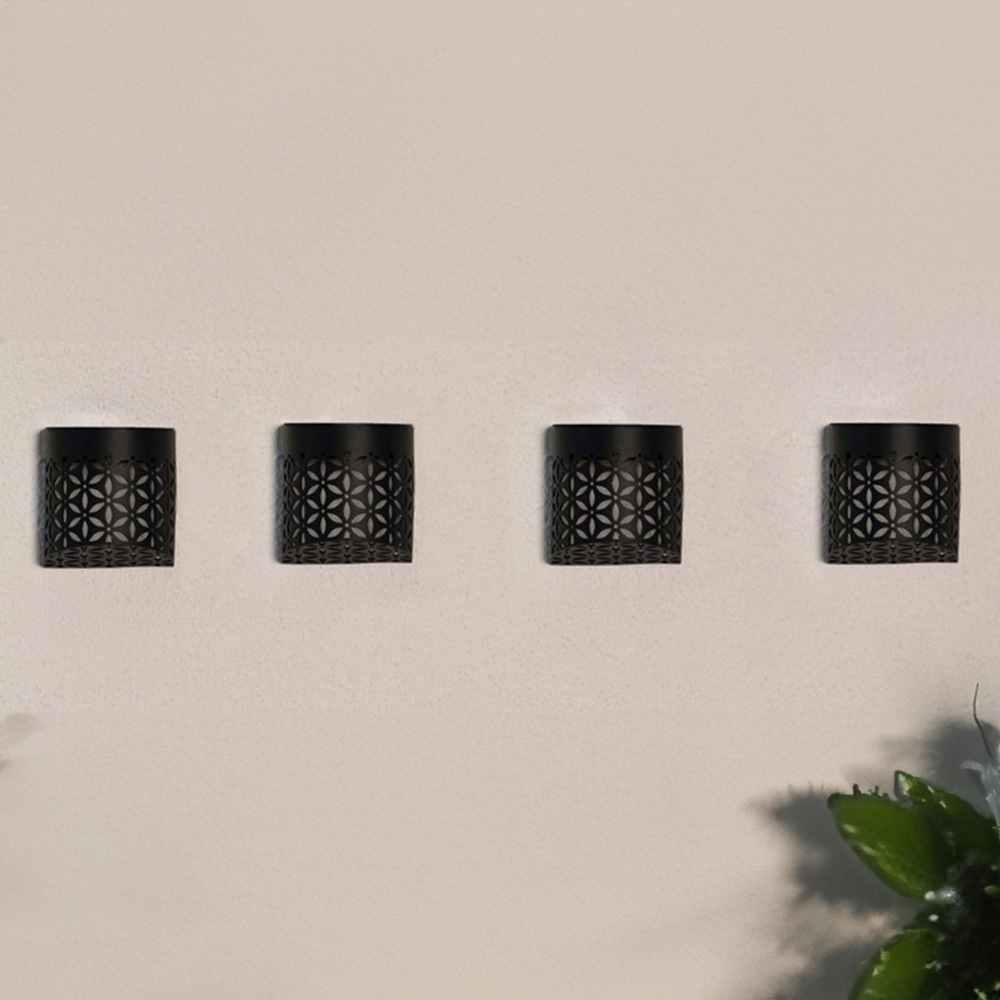 Charleston Solar Wall Light - Black Image 8