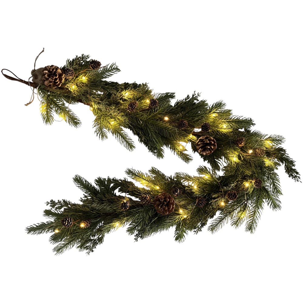 Traditional Pinecone GarlandGreen Image 3