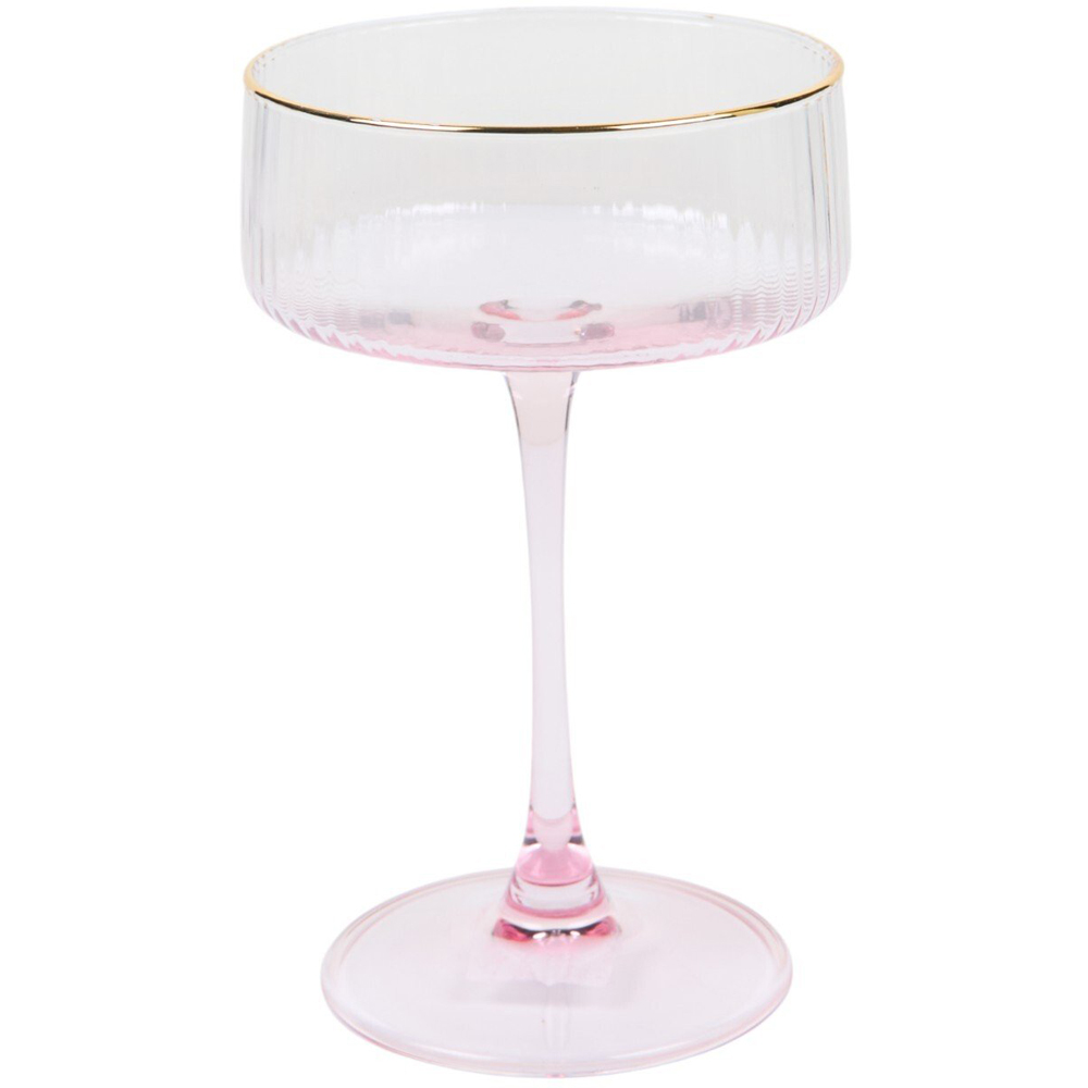 Ombre Coupe Glass Pink Image 1