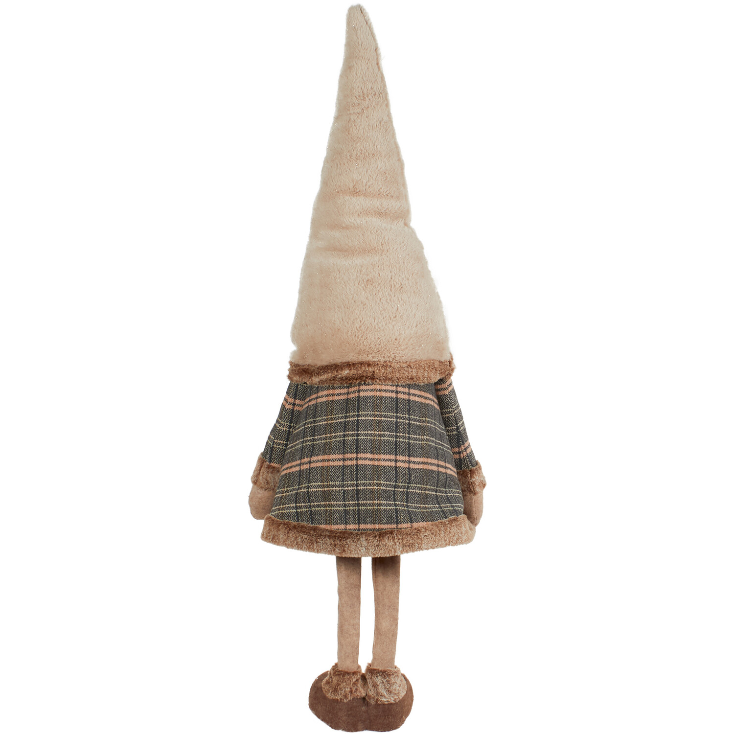 Tartan Standing Gonk Beige - Beige Image 3