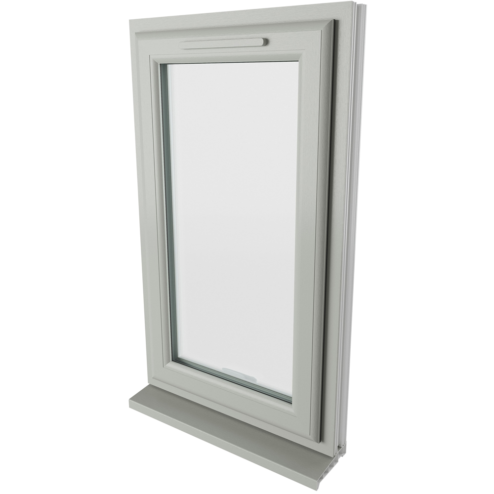 Crystal Agate and White Top Hung Opener Clear Double Glazed Window 610 x 1040mm Image 4