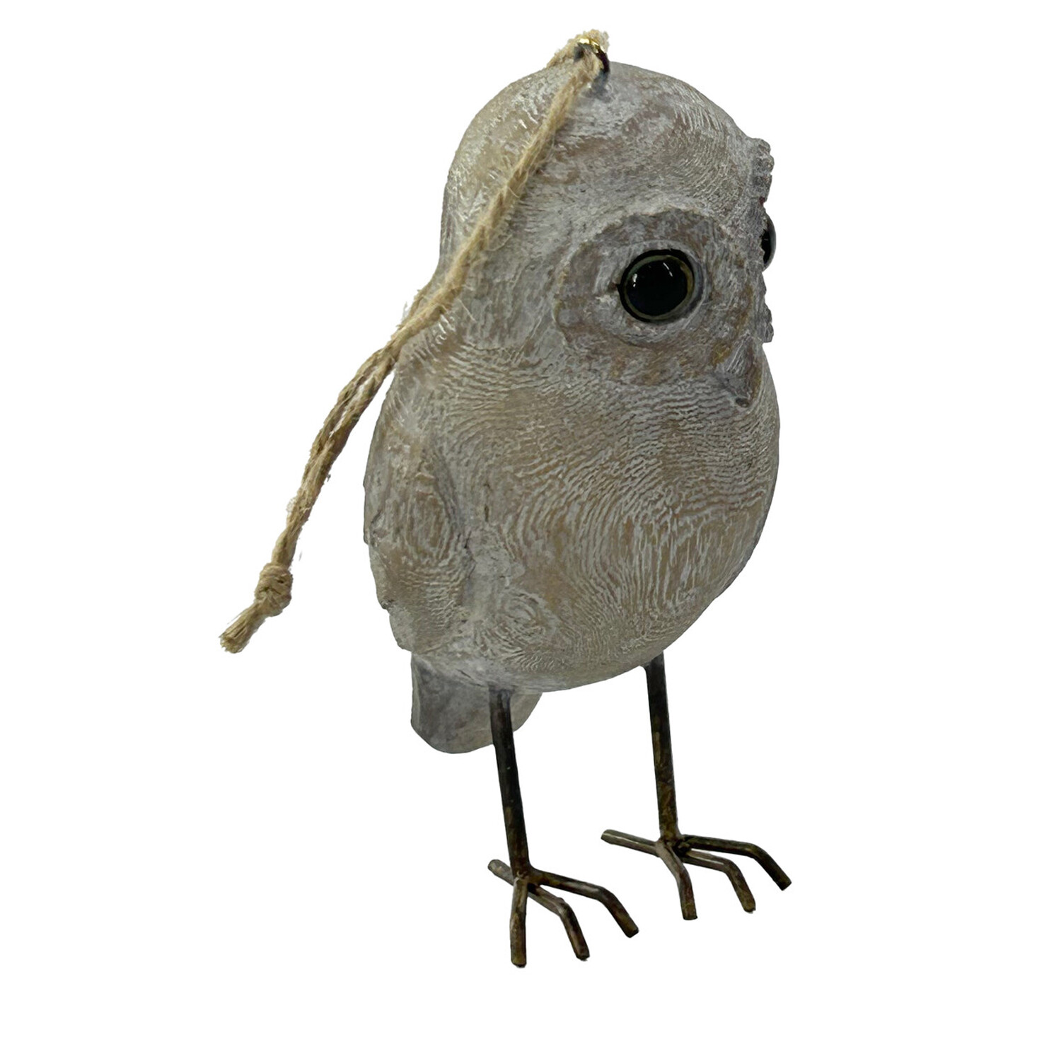 Wood Effect Carved Owl Standing Decoration Image 7