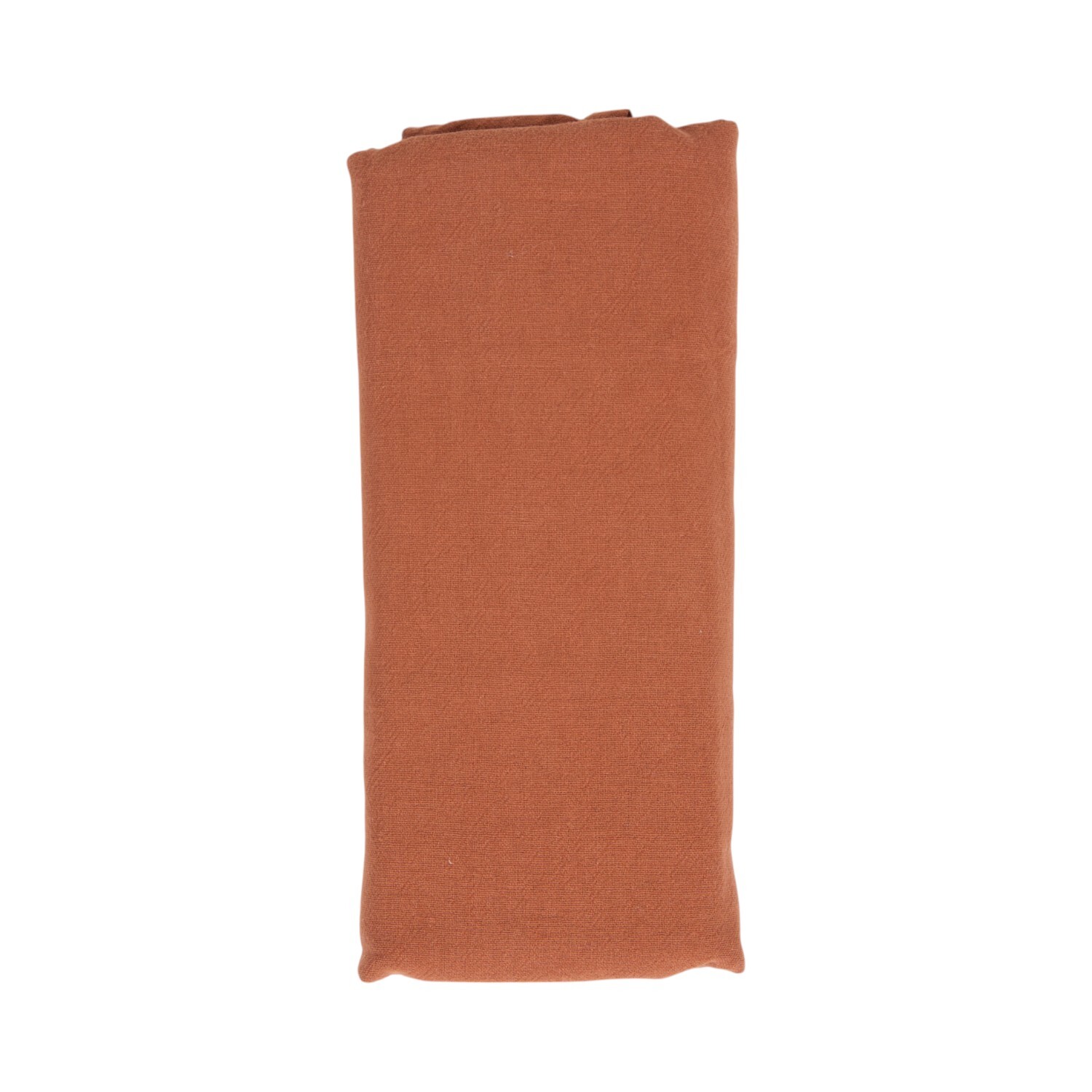 Pack of 4 Washed Cotton Napkins Rust Image 2