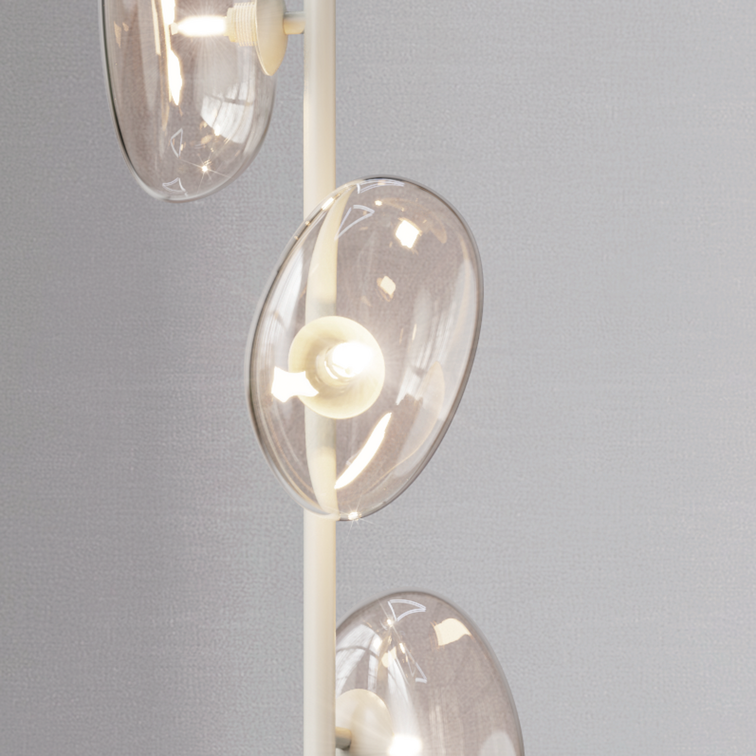 Jaelyn 3 Light Floor Lamp Cream Image 4