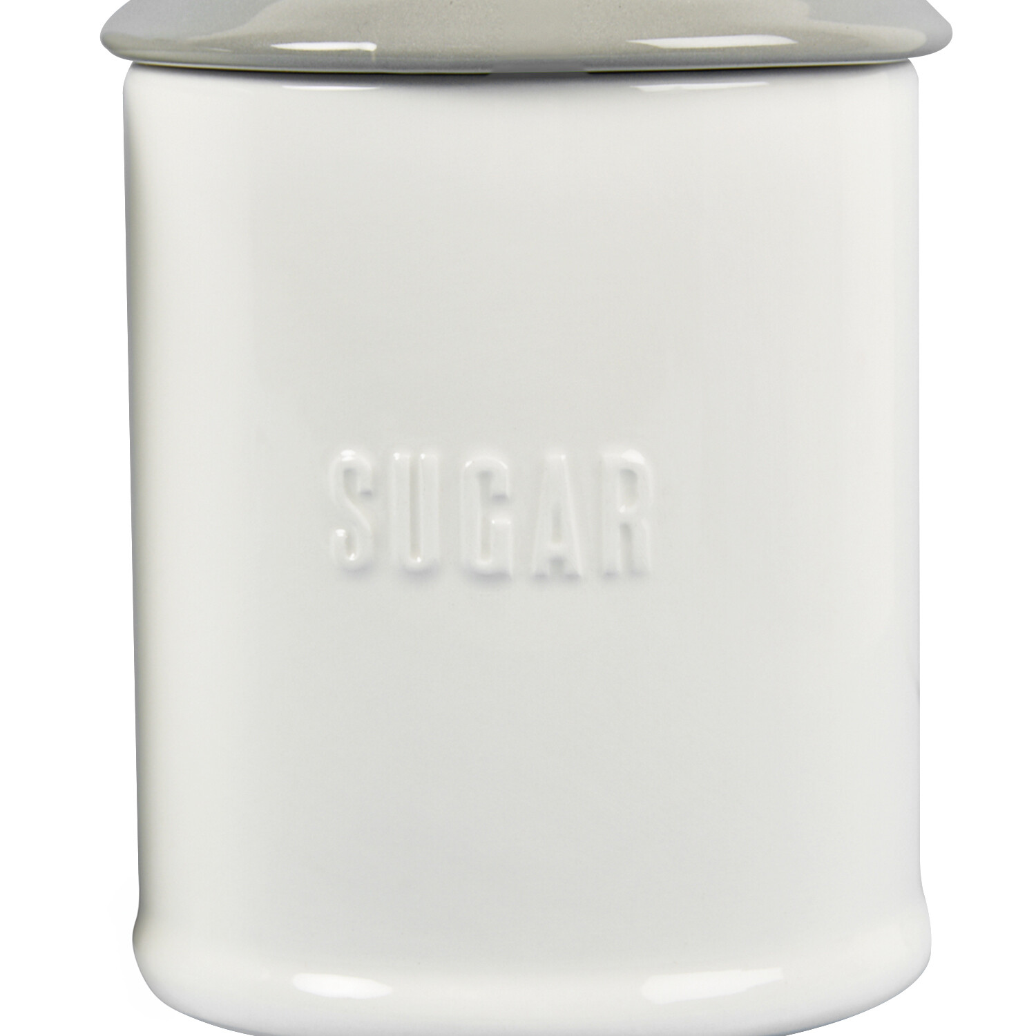 Set of 3 Retro Canisters - White and Grey Image 6