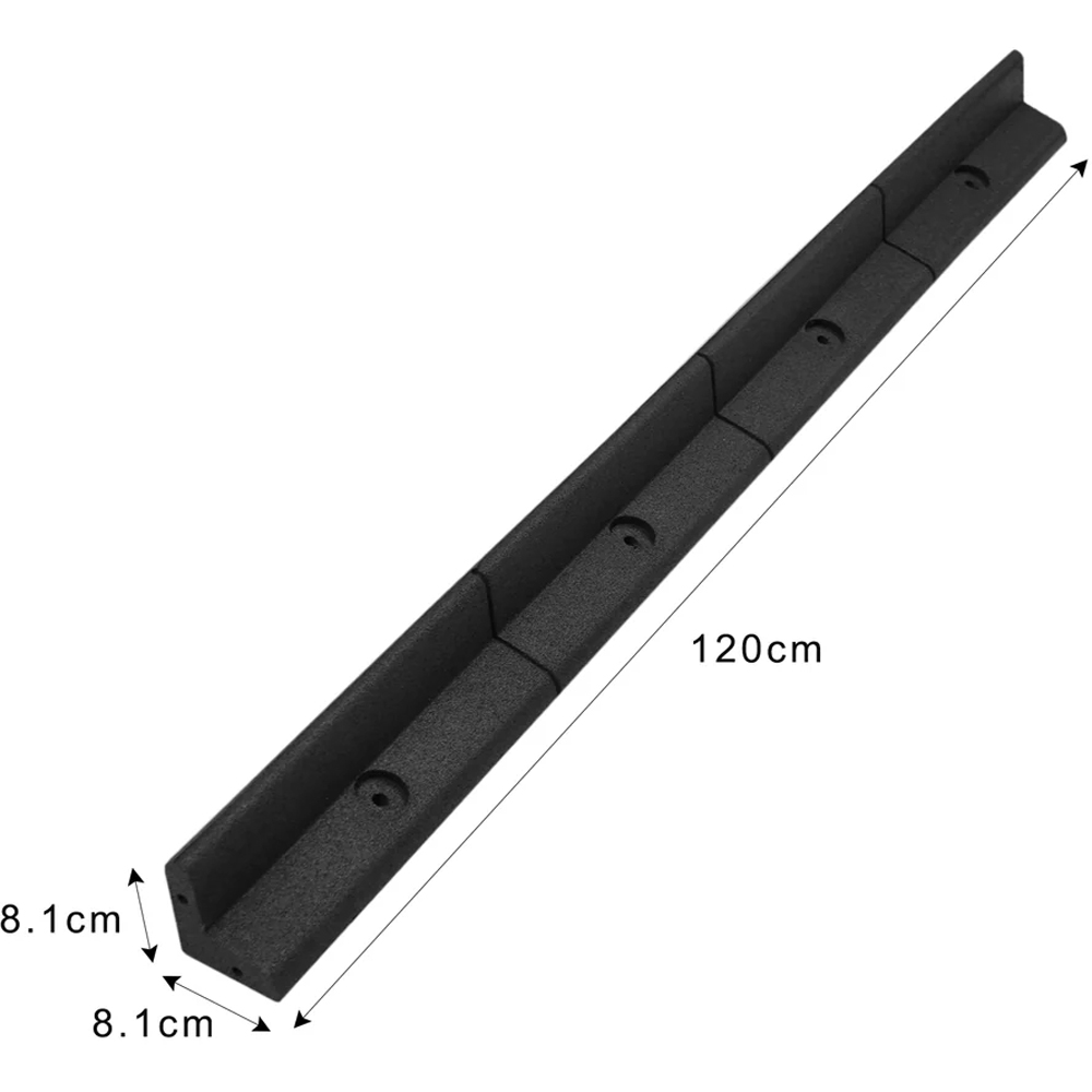 MonsterShop Black 4ft 16 Pack Flexible Lawn Edging Image 6