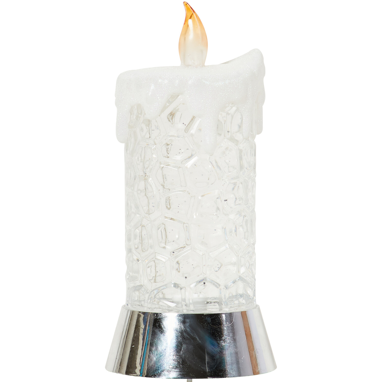 Multicoloured LED Spinning Candle - Clear Image 2