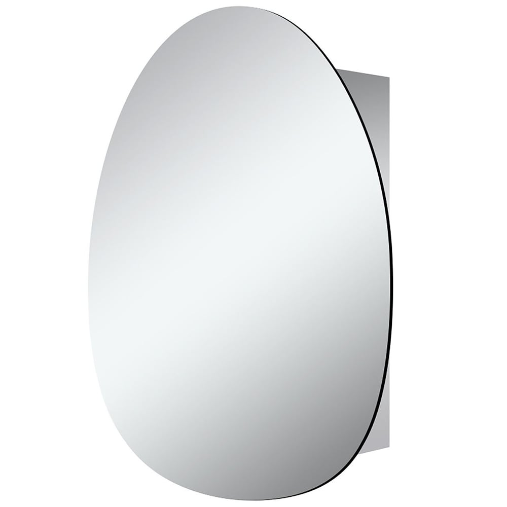 Denver Bathroom Mirror Cabinet - Silver Image 2