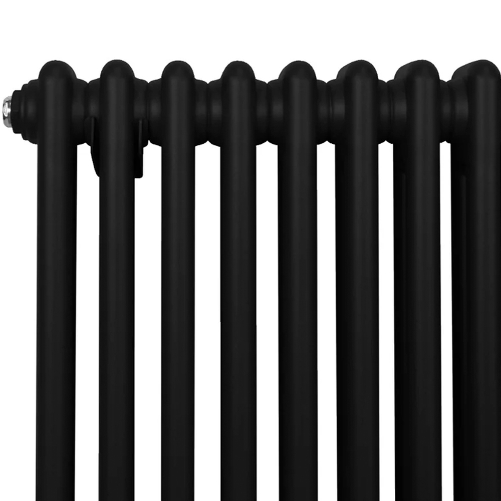 Monster Shop 1861 BTU Black Traditional 2 Column Radiator 1500 x 202mm Image 4