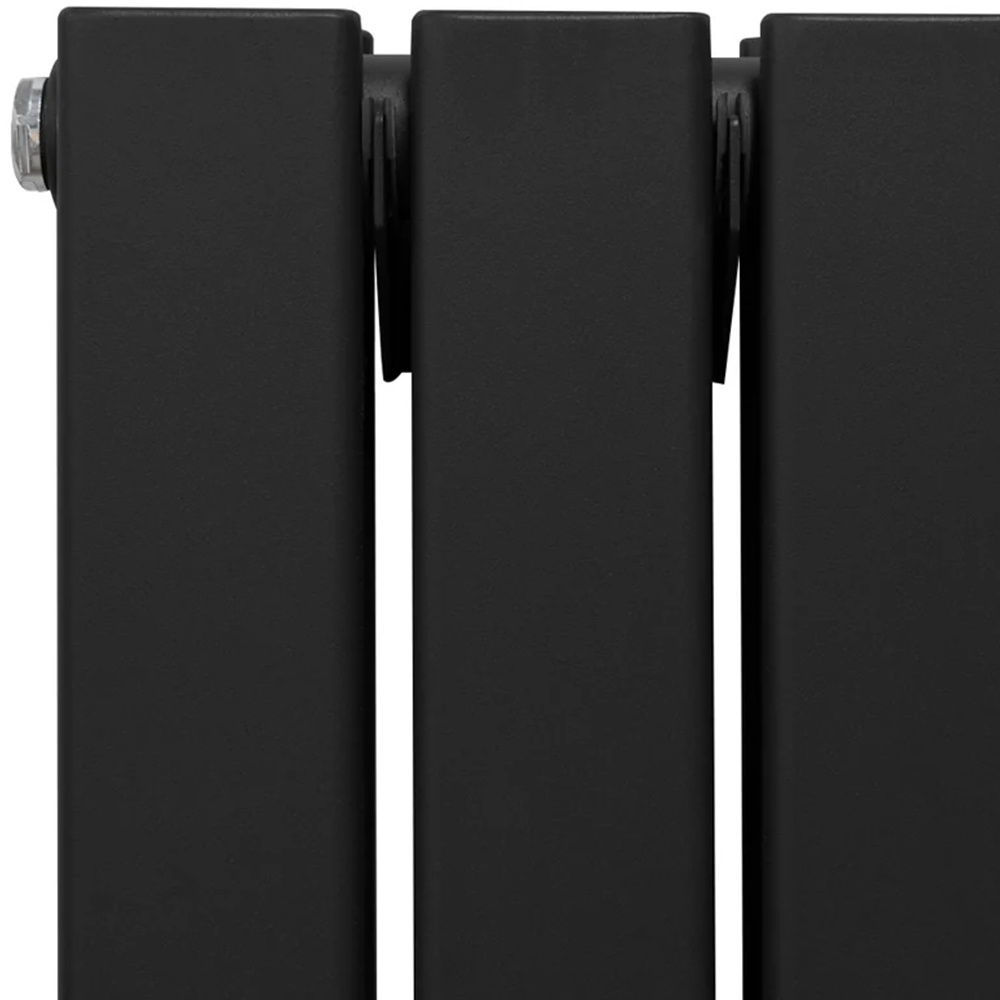 Monster Shop 6012BTU Black Flat Panel Mirror Radiator 1800 x 425mm Image 4