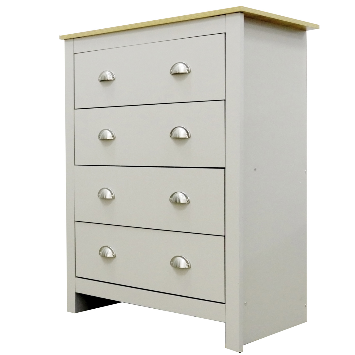 Lexington 4 Drawer Grey Chest of Drawers Image 3