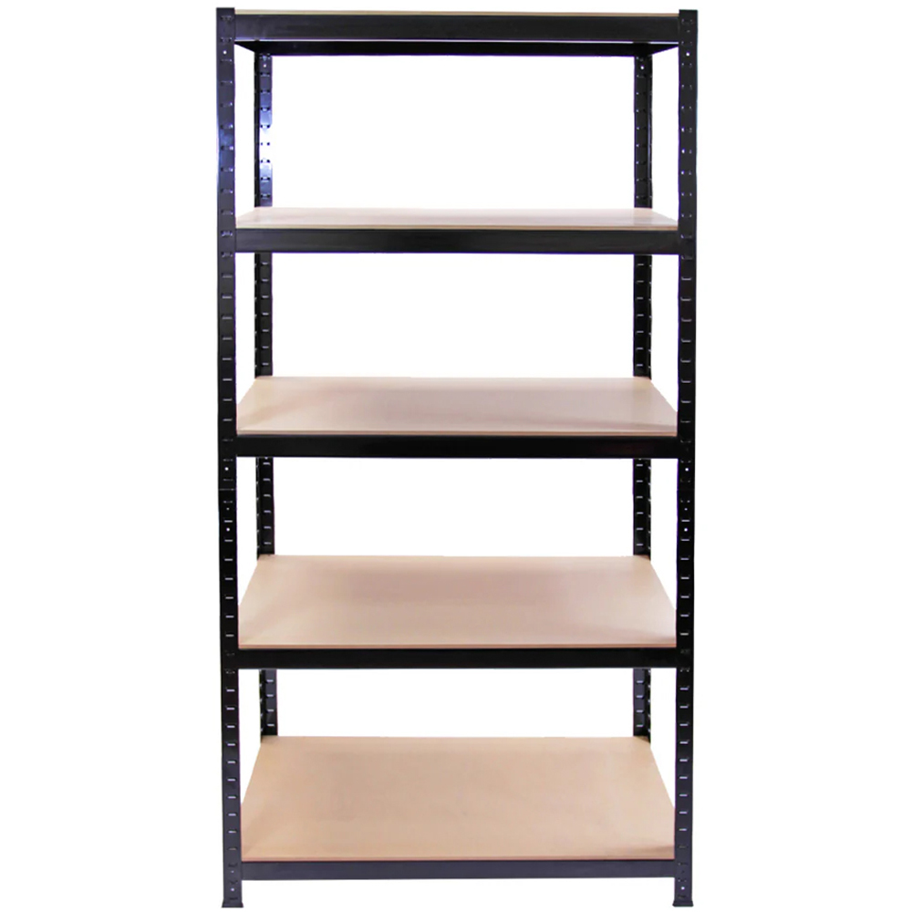 Monster Racking T-Rax Warehouse and Garage Black Metal Shelving 90cm 10 Pack Image 3