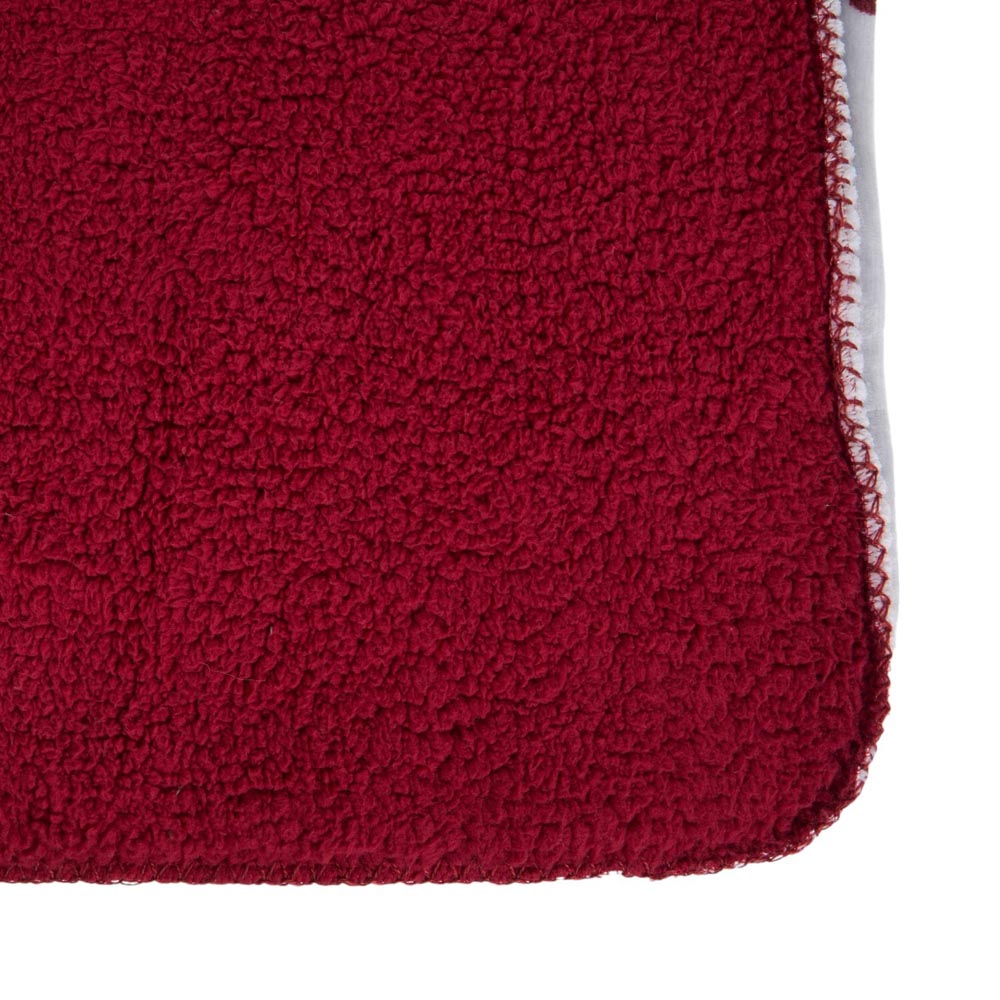 Love at Christmas Sherpa Throw - Grey and Red Image 7