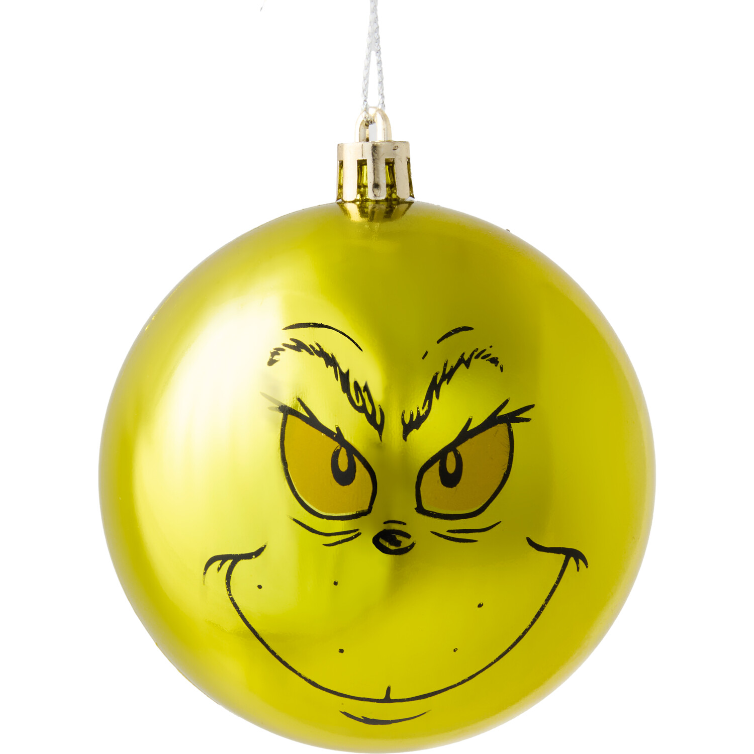 Set of 6 Grinch Baubles Green Image 1