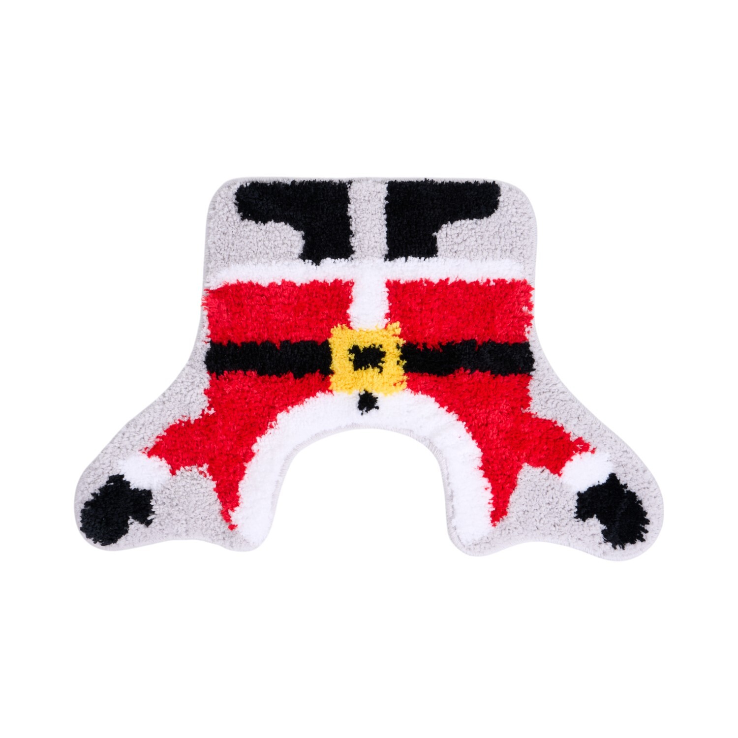 Santa Toilet Seat Cover and Mat Red Image 2