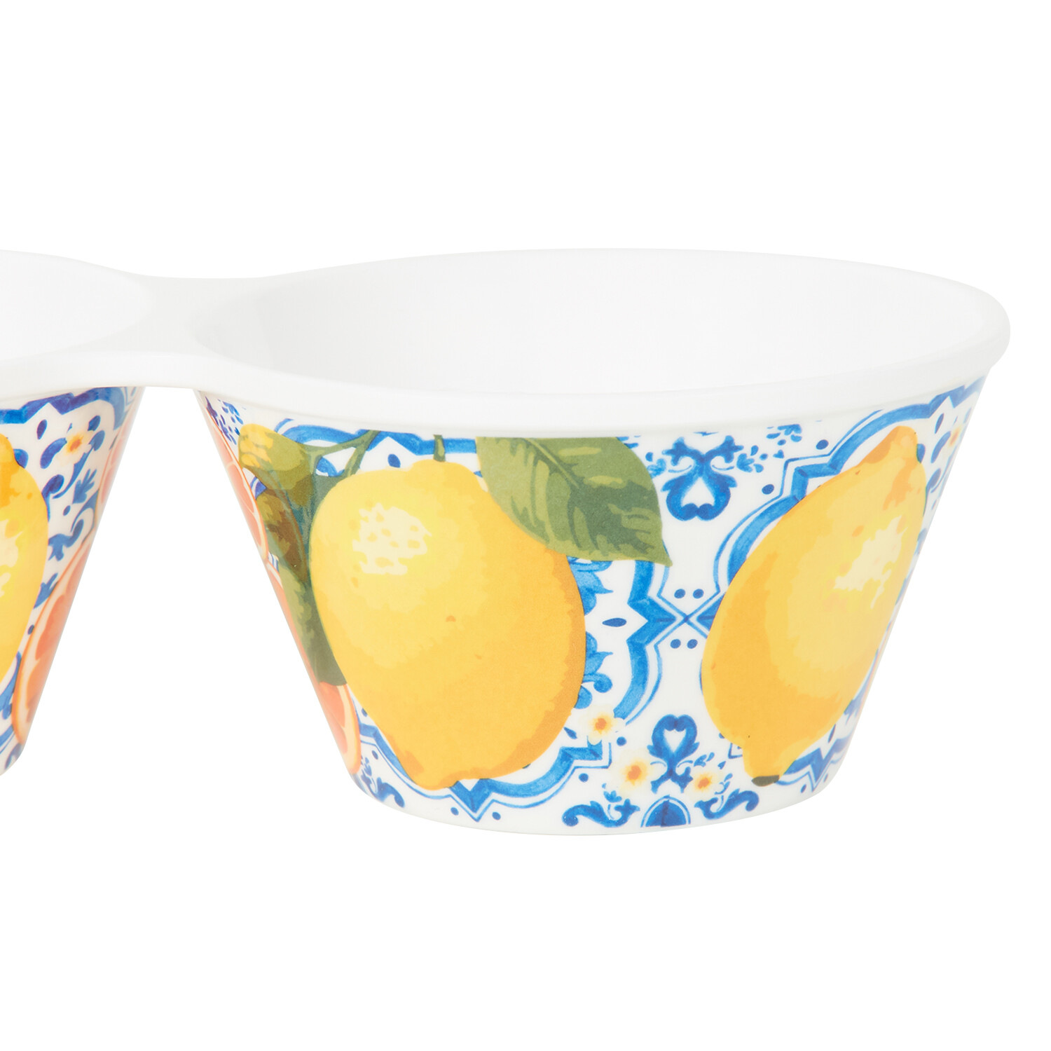 Dolce Vita Melamine 3 Section Bowl Blue Image 4
