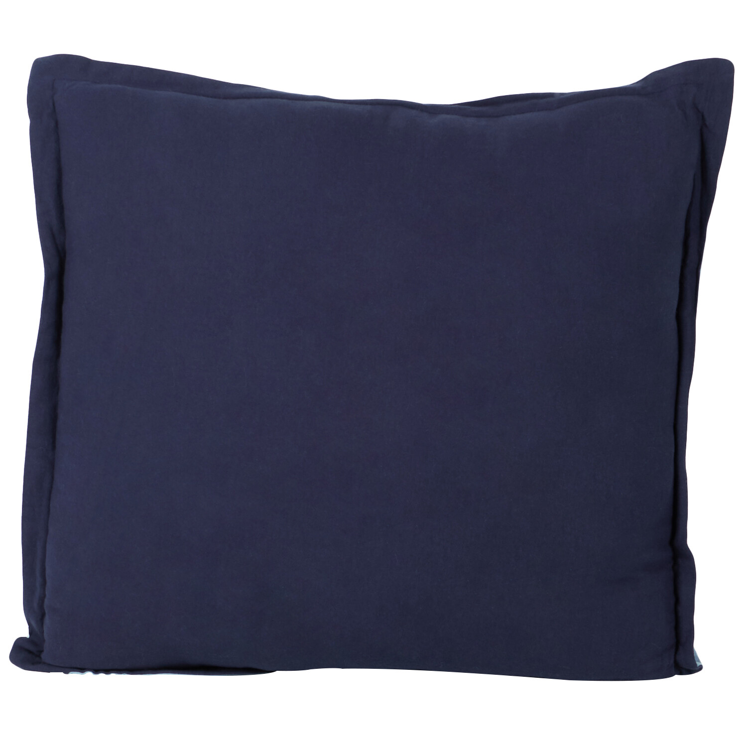 Pack of 2 Reversible Outdoor Cushions - Navy Image 2