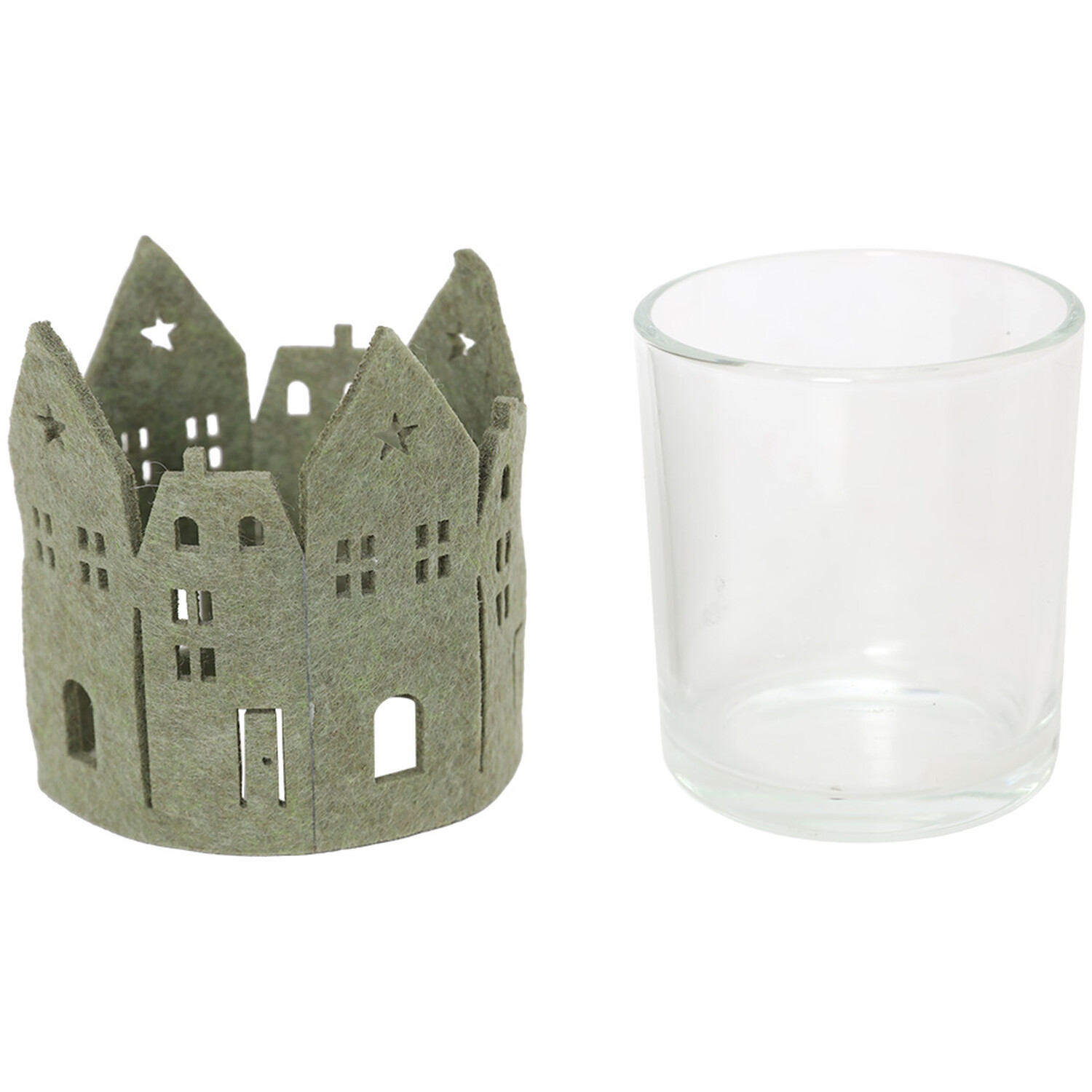 Felt House Scene Candle Holder Image 6