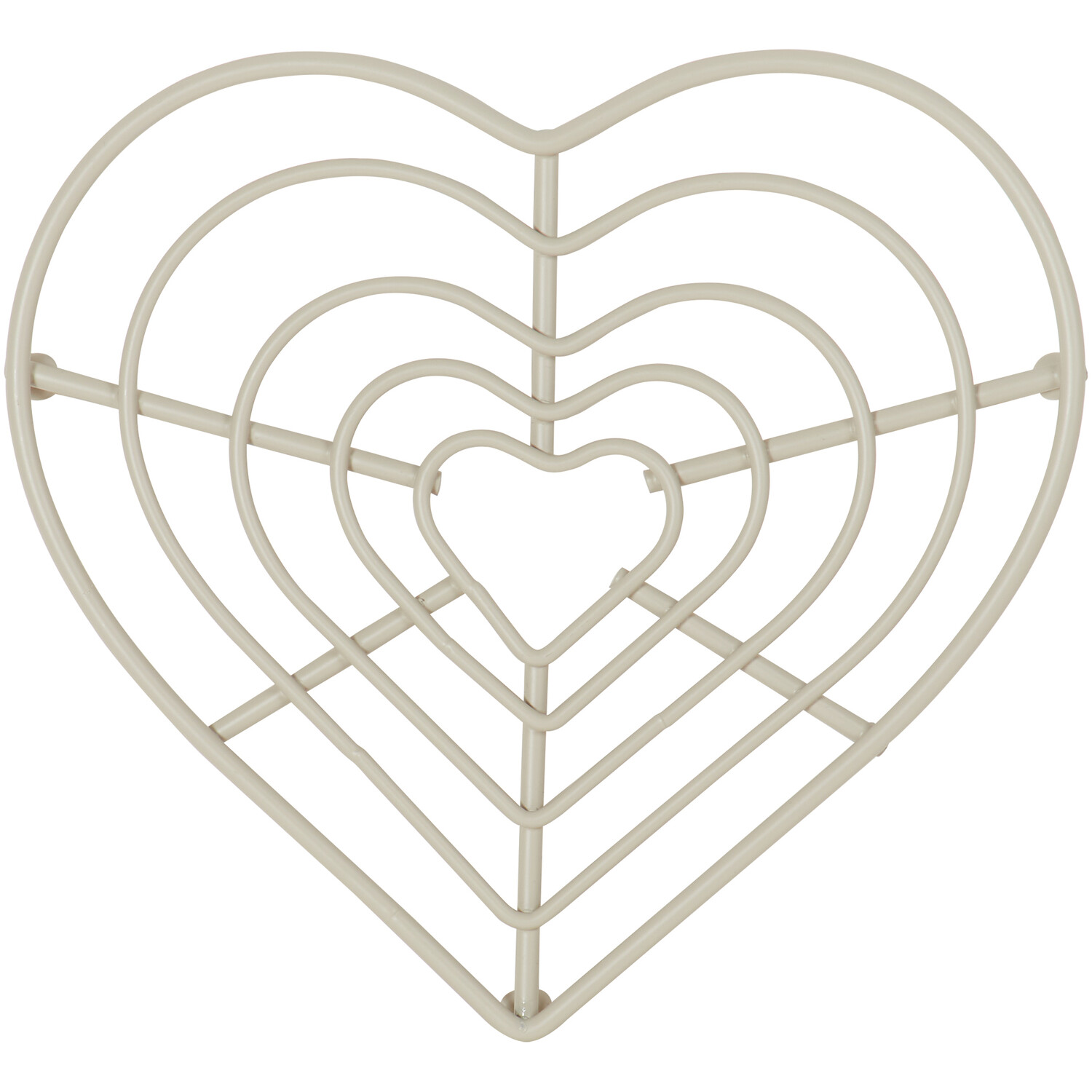 Hearts Trivet - Cream Image 3