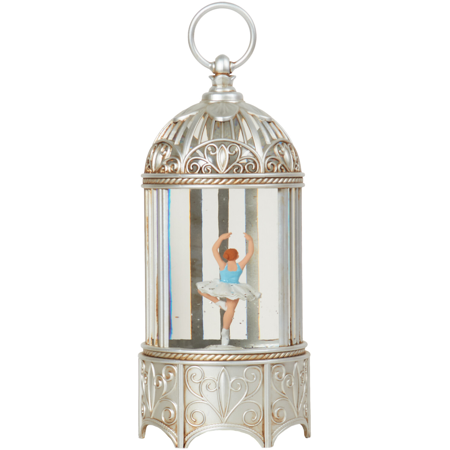 LED Rotating Ballerina Lantern - Silver Image 3