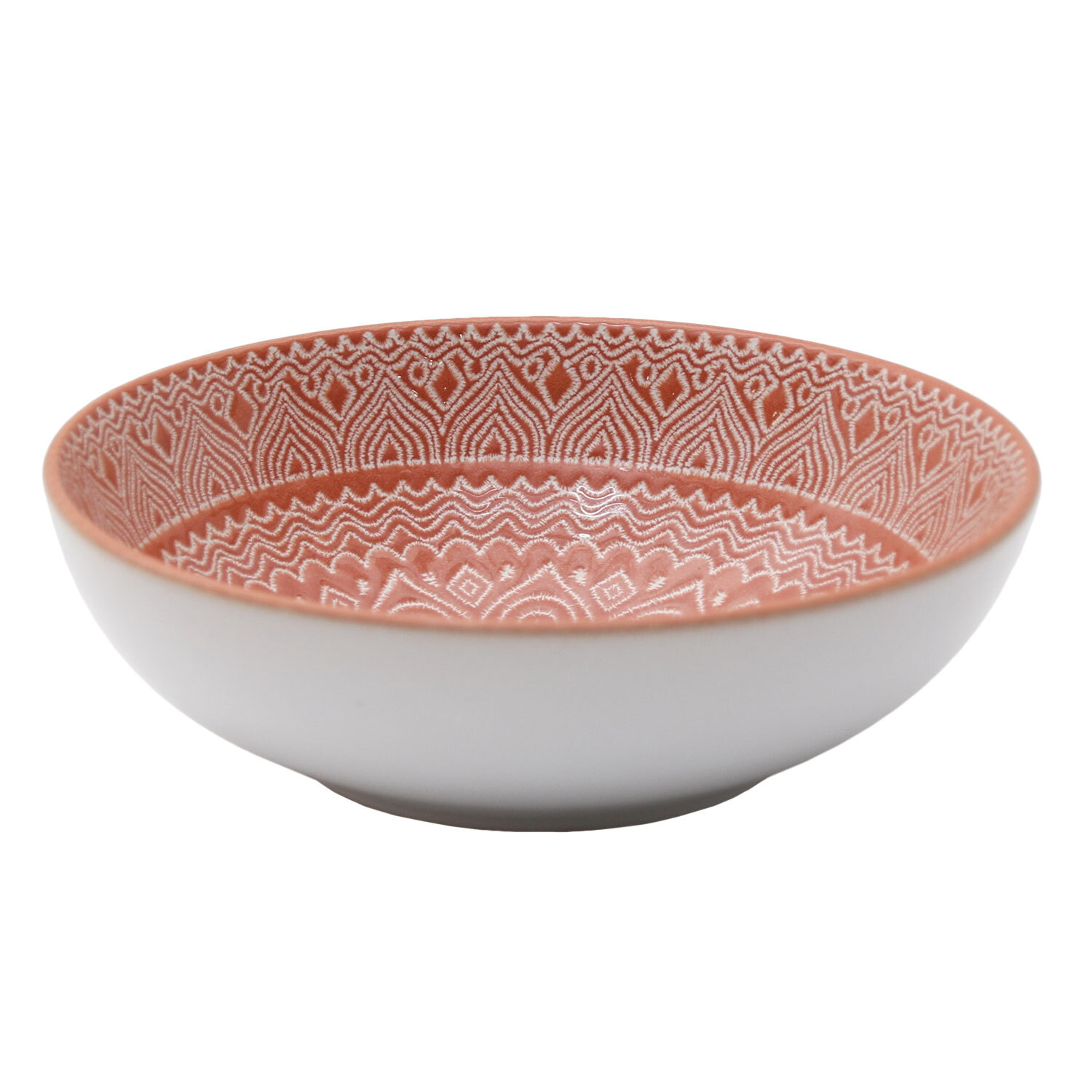 Swirl Terracotta Stoneware Dinner Set of 12 Image 2