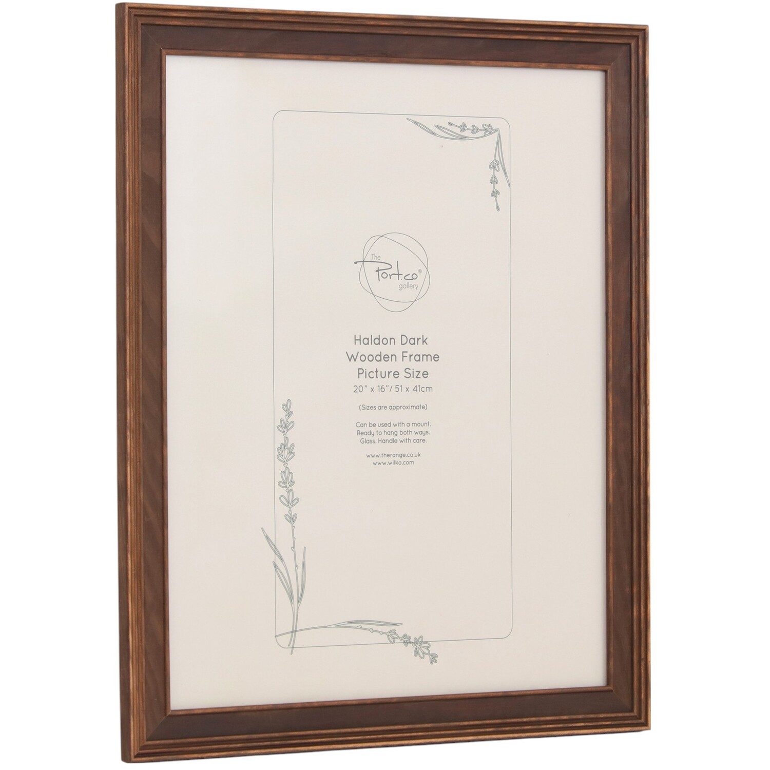 Haldon Wooden Frame Brown Image 2