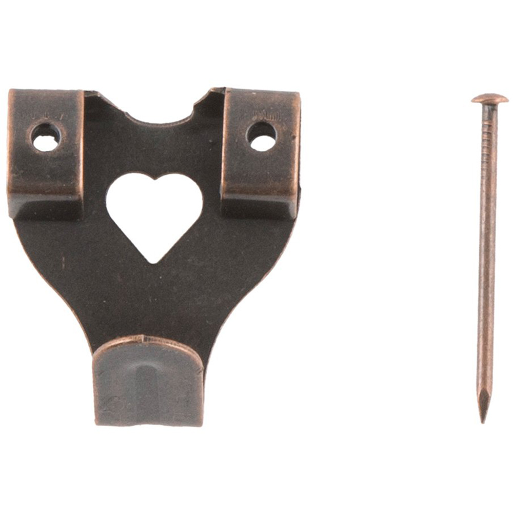 Hiatt Bronze Picture Hook and Pin 10 Pack Image 2