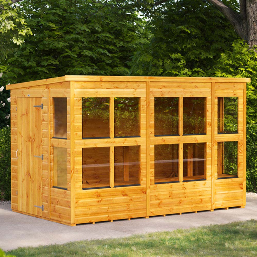 Power Sheds 10 x 6ft Pent Potting Shed Image 2
