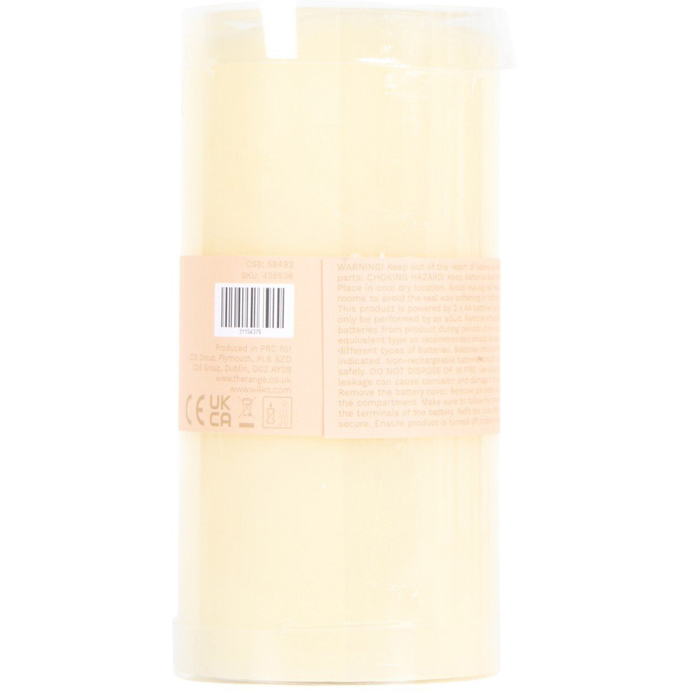 Flicker Blow Out LED Candle  - Neutral / 15cm Image 2