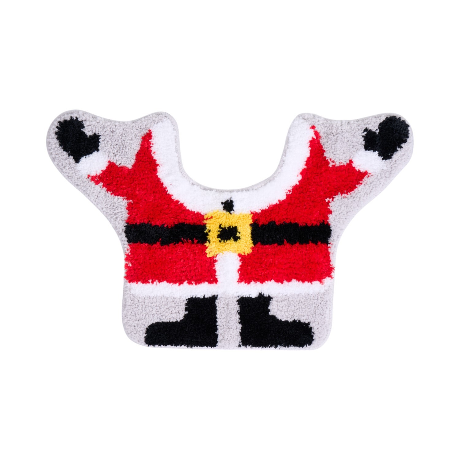 Santa Toilet Seat Cover and Mat Red Image 3