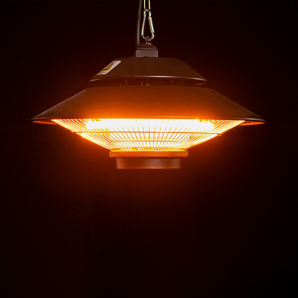 Sahara Hanging Patio Electric Heater with Remote Control 1500W Image 2