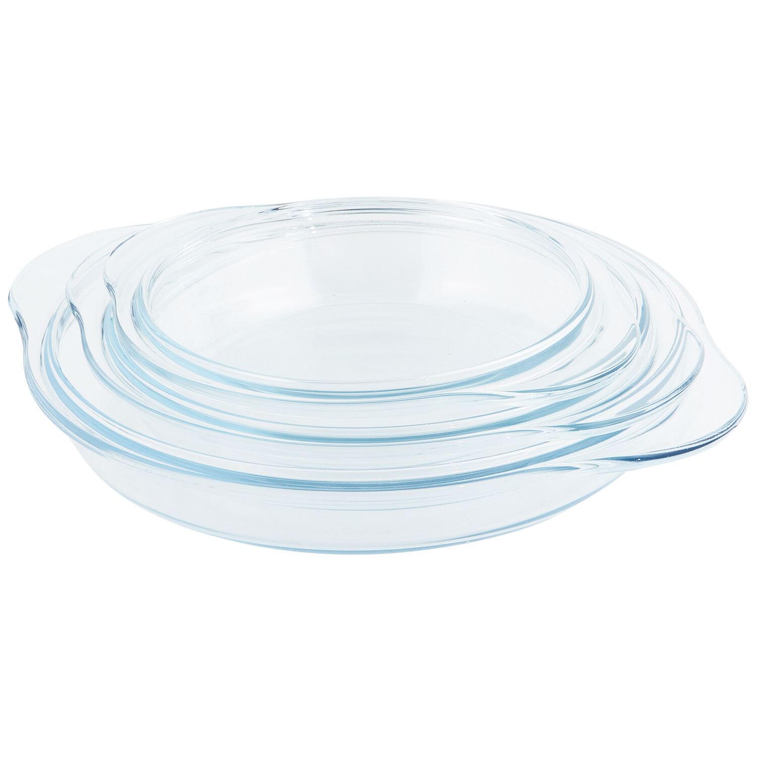 3 Piece Casserole Set - Transparent Image 3