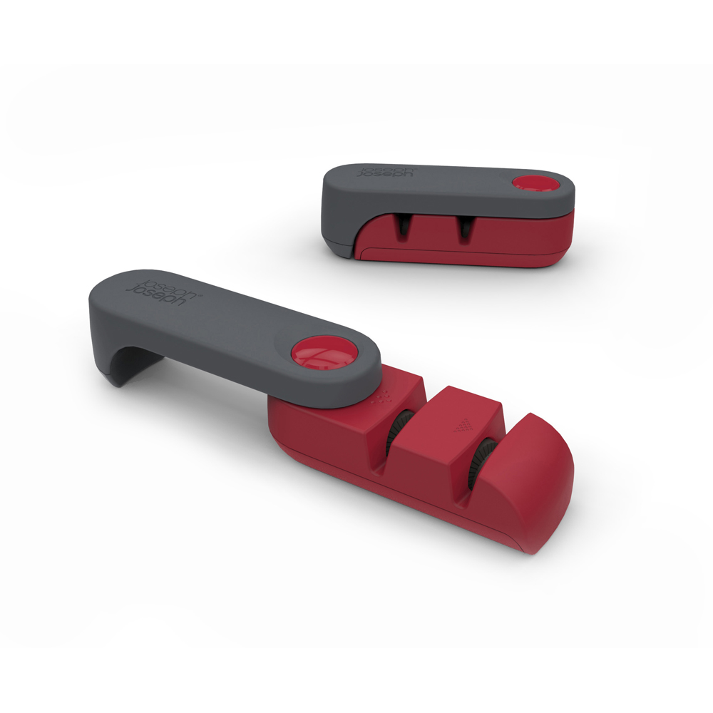 Joseph Joseph Rota Dark Grey and Red Folding Knife Sharpener Image 3