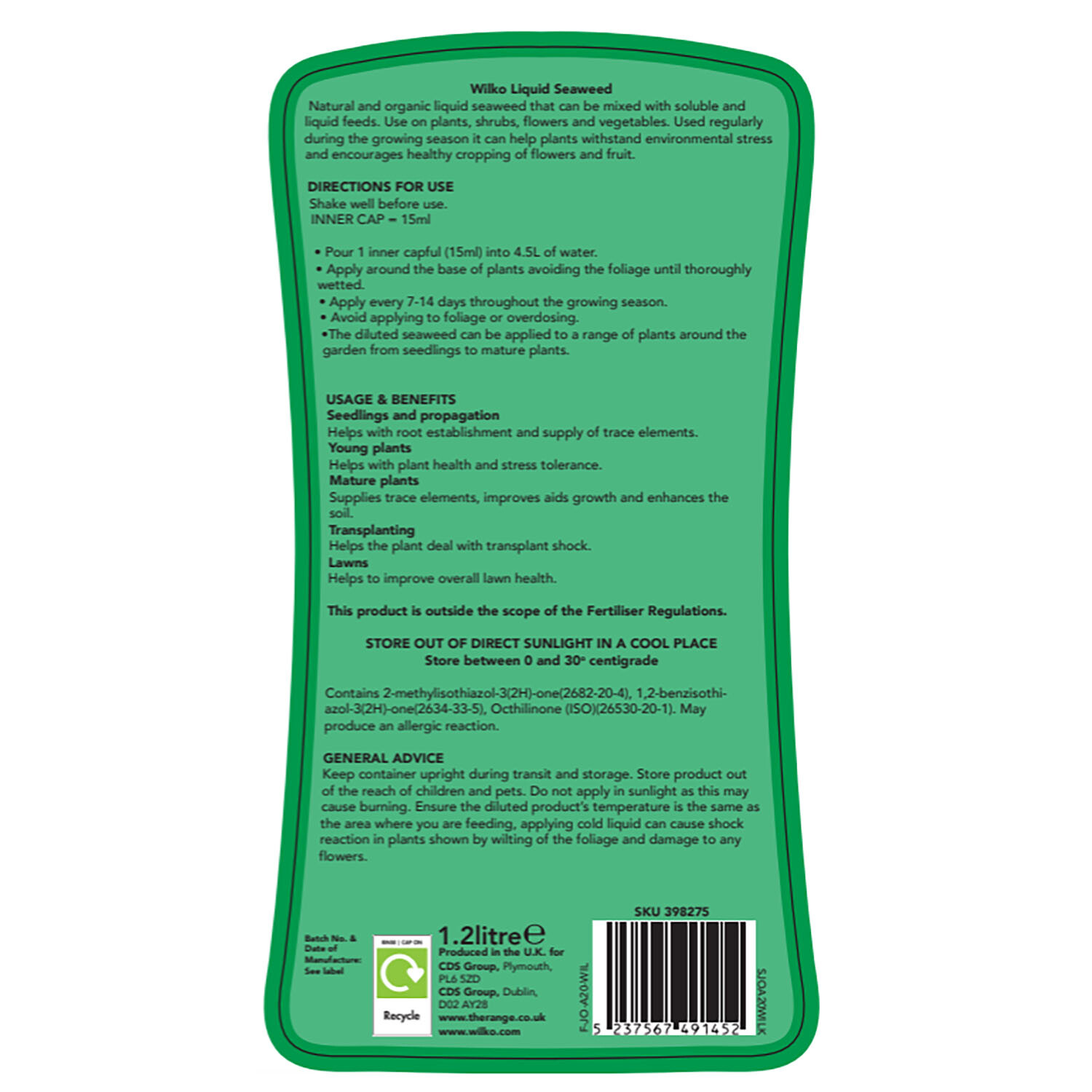 Liquid Seaweed 1.2L - Green Image 2