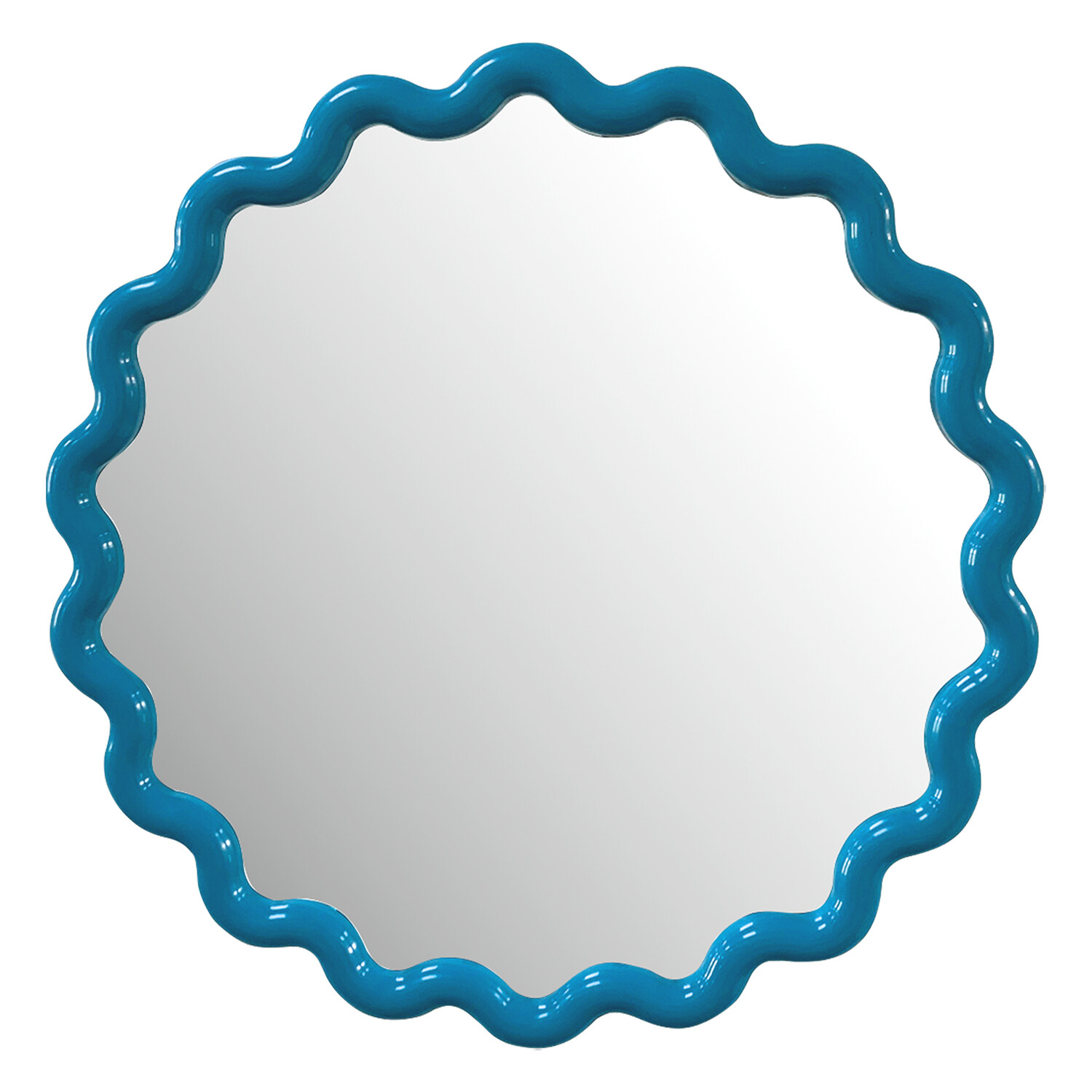 Colourful Wave Round Mirror Image 4