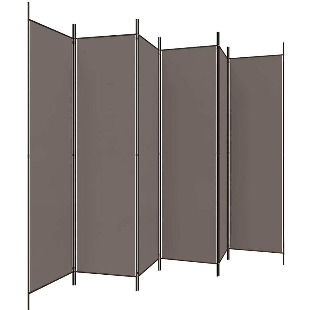 Walplus 6 Panel Anthracite Room Divider 300 x 200cm Image 5