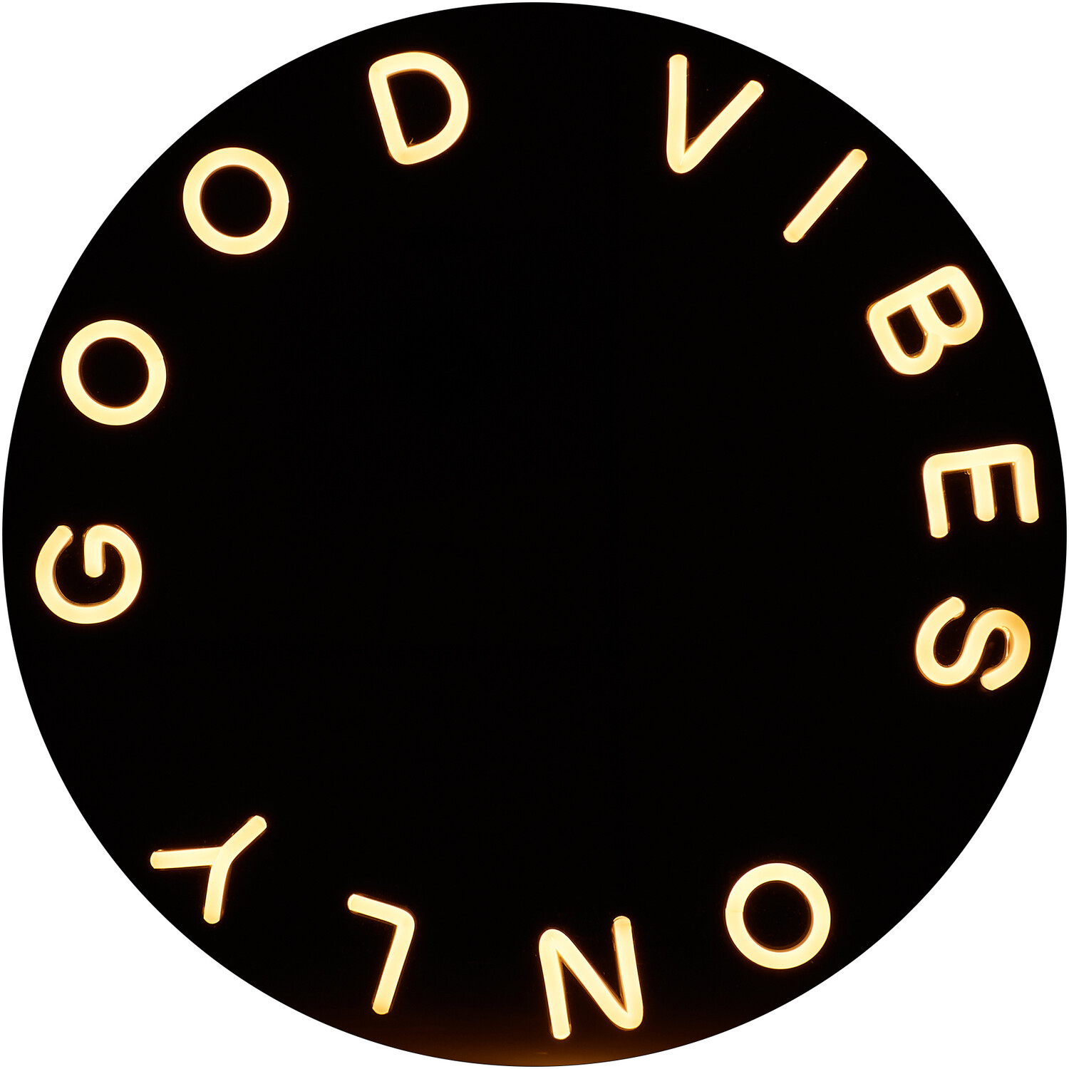Good Vibes Only Neon Mirror Image 3