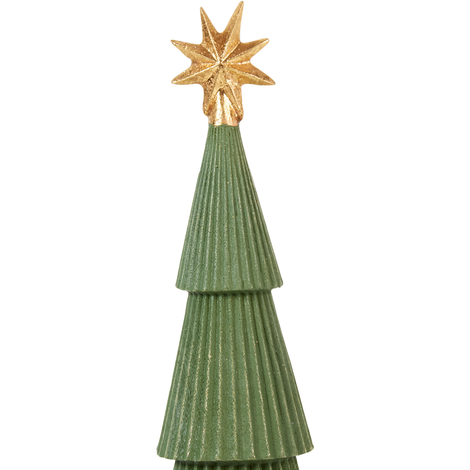Wood Effect Christmas Tree - Green Image 2