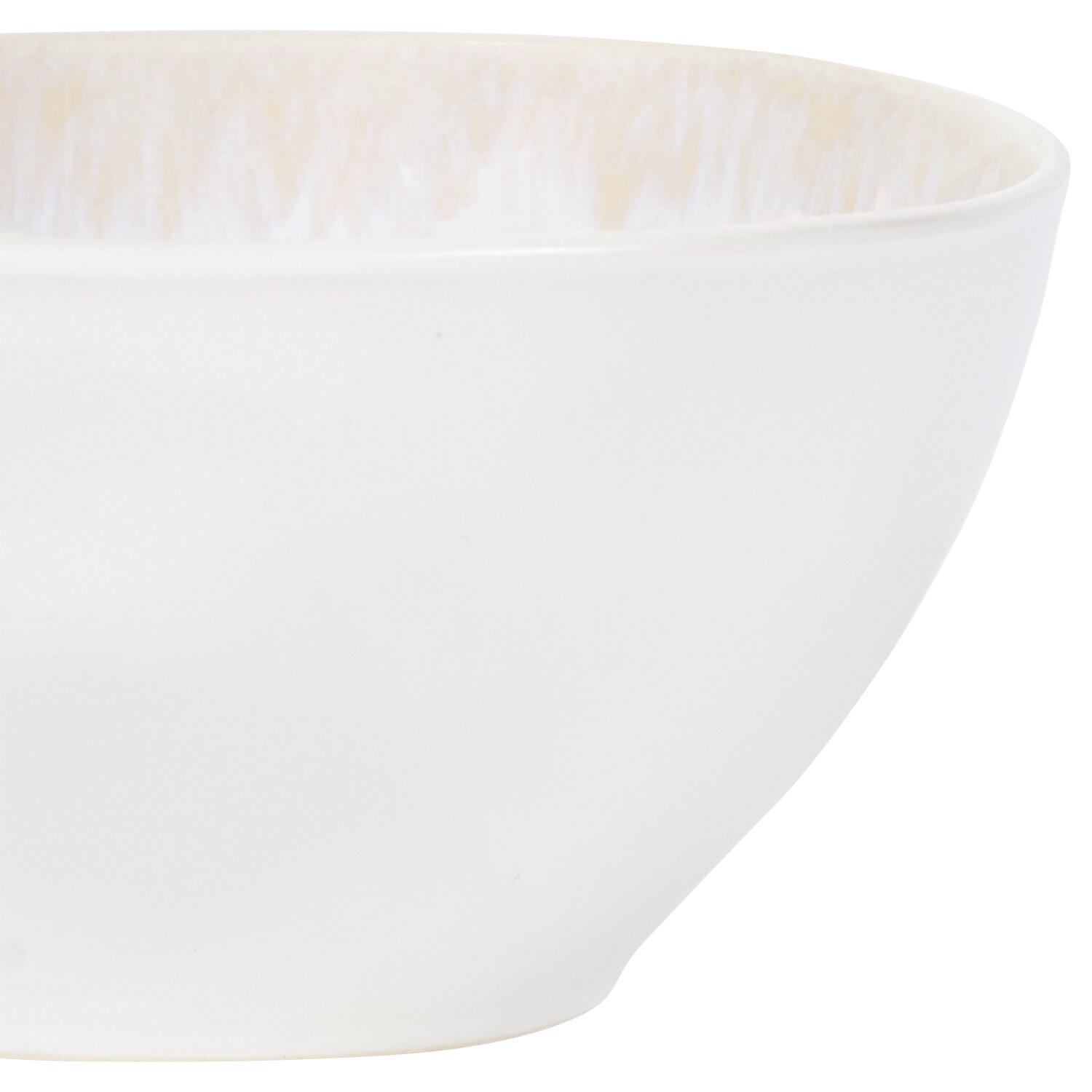 White Textured Bowl - White Image 4