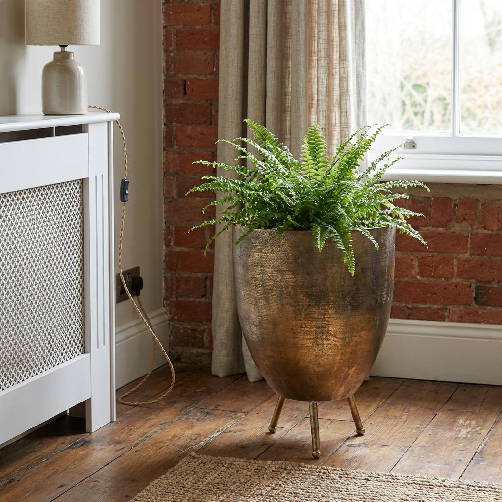 Gold Large Planter Gold Image 5