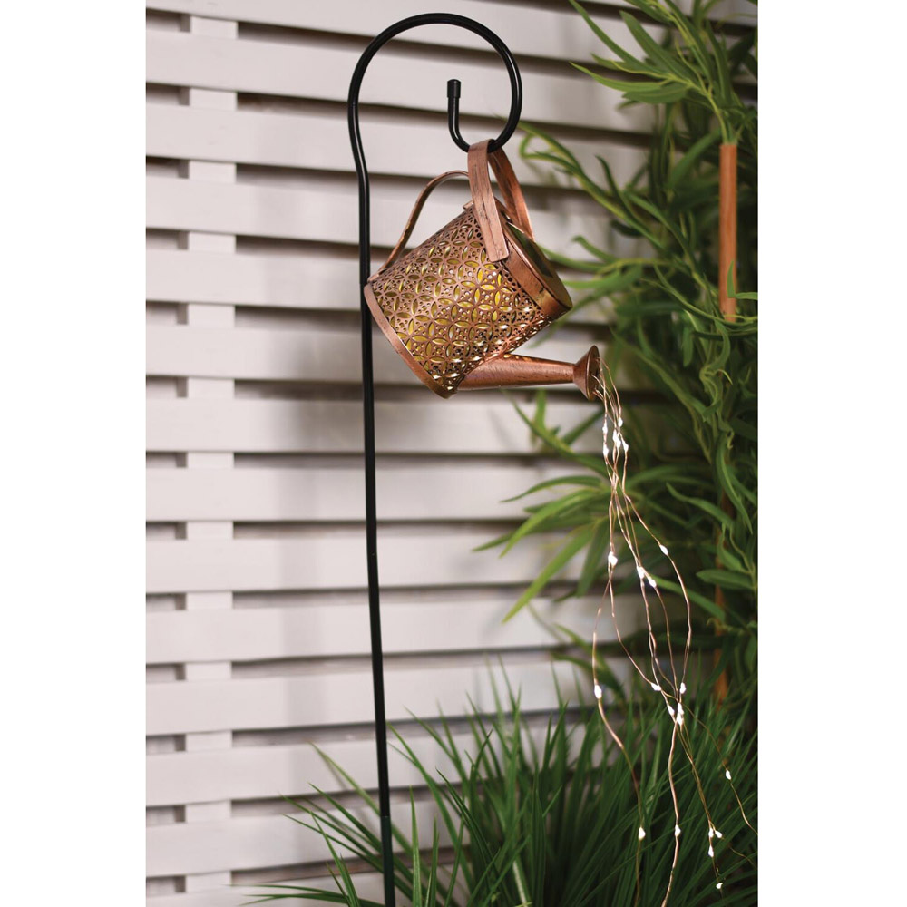 Solar Watering Can Stake Light Image 2