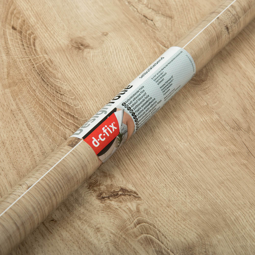 d-c-fix Ribbeck Oak Wood Effect Brown Sticky Back Plastic Vinyl Wrap Film 67.5cm x 2m Image 4